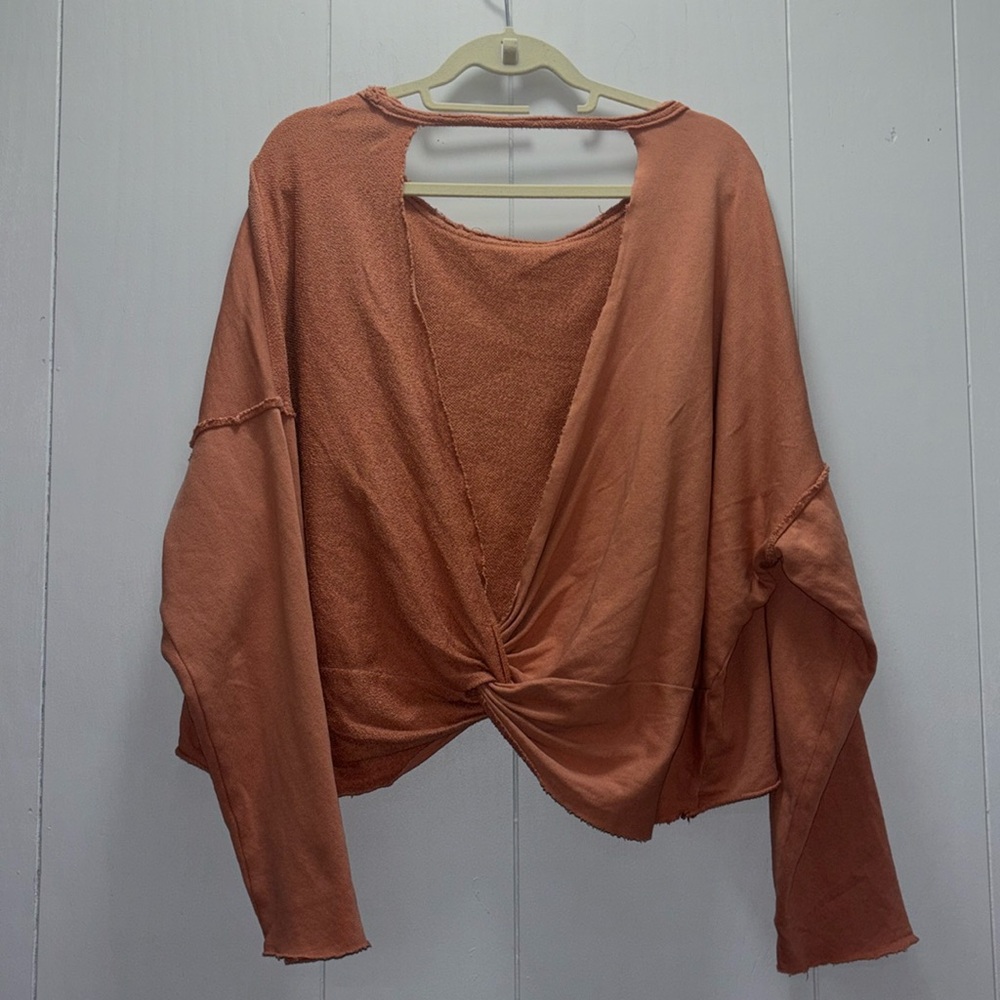 Aerie Weekend Pretty Back Sweatshirt Twilight Size Medium - Picture 5 of 6